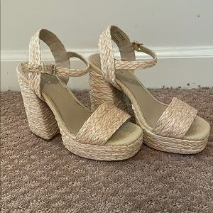 Kenneth Cole Cream Platform Shoes